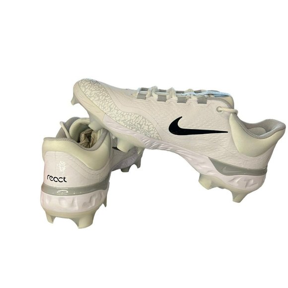Nike Alpha Huarache Elite 4 Low Baseball Cleats White FD6255-100‎ Men’s Size 14 main image 4